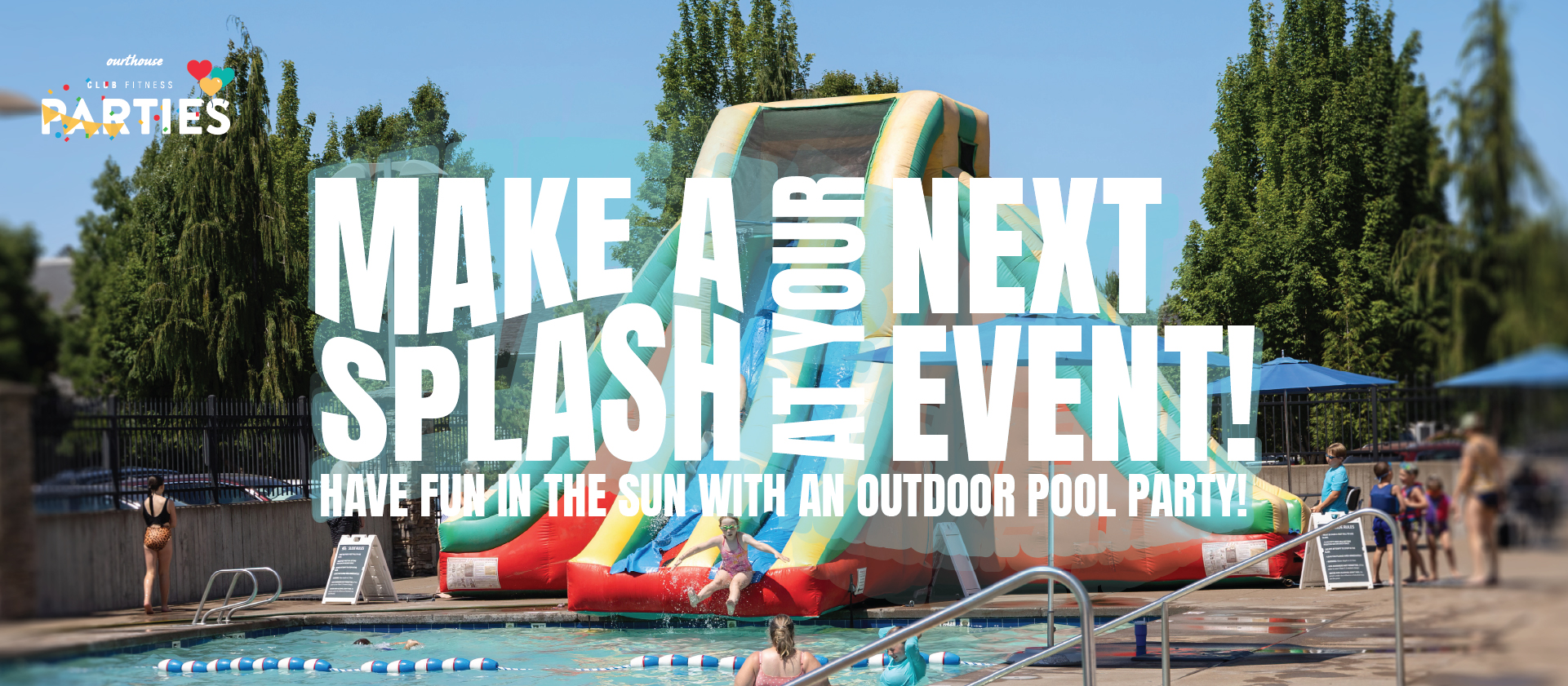 Outdoor pool party season has arrived! 