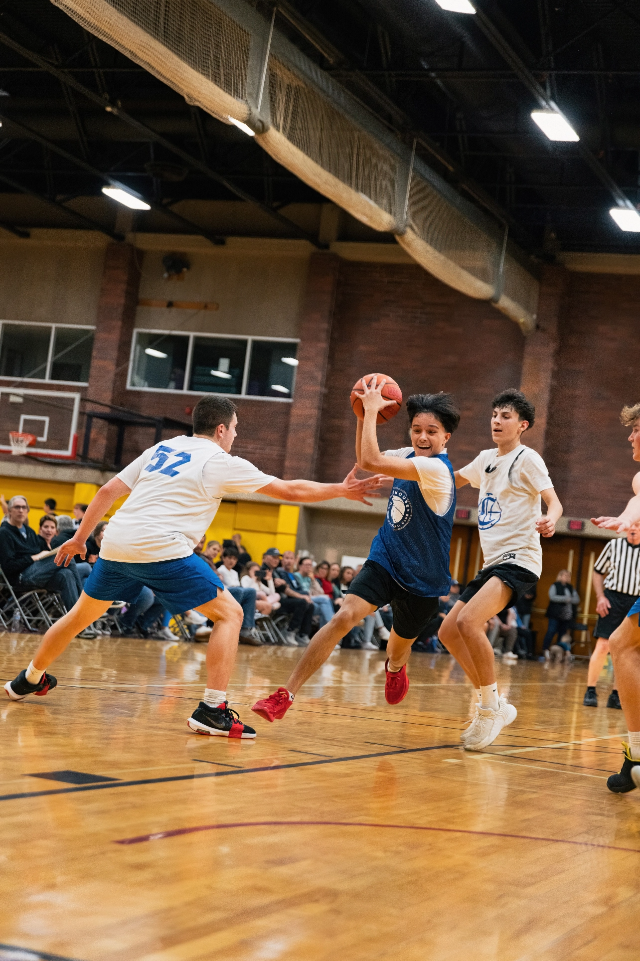 Basketball camp action shot